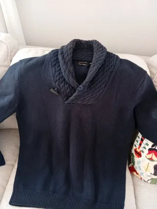 Jersey Massimo Dutti Azul Talla L