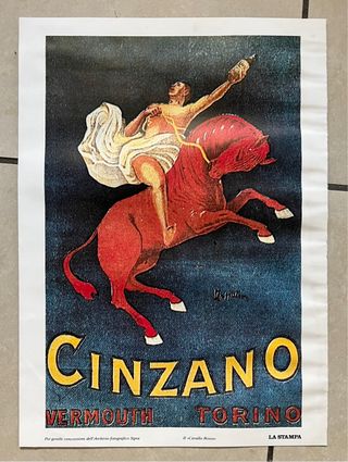 Stampa pubblicitaria Cinzano Vermouth Torino