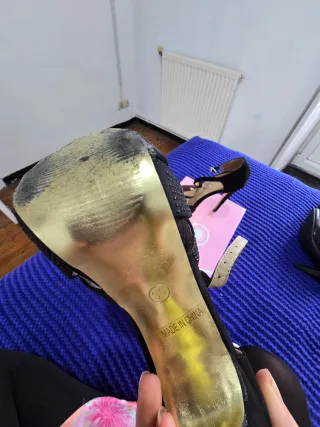 Zapatos de tacón negros talla 35