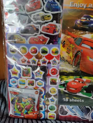 Lote Pegatinas Cars Disney nuevo