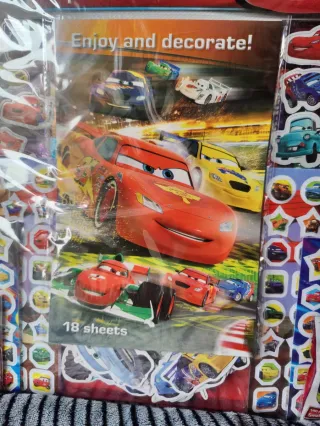 Lote Pegatinas Cars Disney nuevo