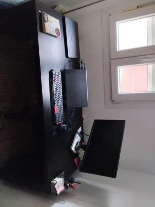 Escritorio negro 150x50