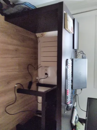 Escritorio negro 150x50