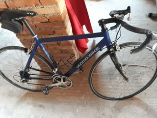 Bici da corsa blu