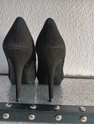 Zapatos de tacón Buffalo negros talla 38