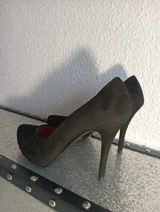 Zapatos de tacón Buffalo negros talla 38