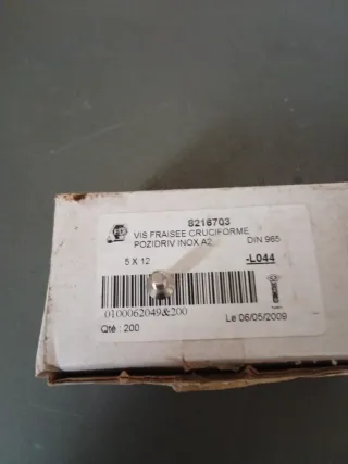 Tornillos Inox 5x12 mm