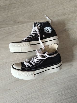 Zapatillas Victoria Bota Mujer Negras