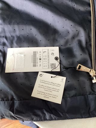 Anorak Zara Azul Marino Nuevo