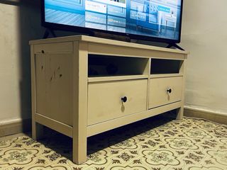 Mueble TV Blanco 2 Cajones Ikea