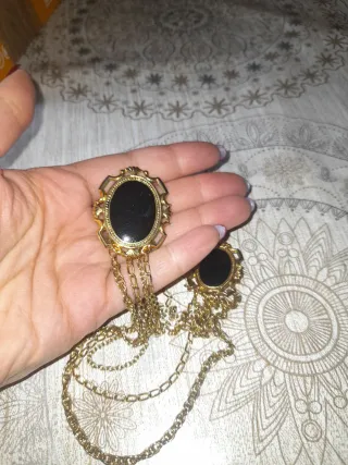 Imperdible/Broche Vintage con Cadenas
