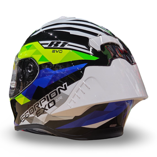 Casco Scorpion EXO-R1 Evo II Valere Amarillo Azul