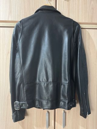 Cazadora Biker Zara Negra Hombre talla M.