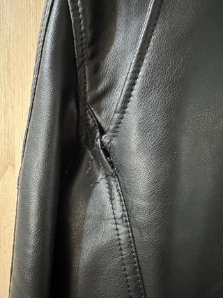 Cazadora Biker Zara Negra Hombre talla M.