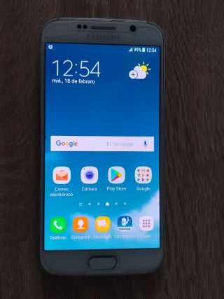 Samsung Galaxy S6 Plata/Blanco