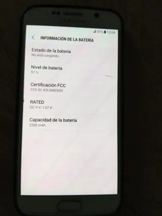 Samsung Galaxy S6 Plata/Blanco