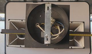 Lámpara doble pantalla yute y metal