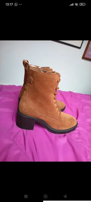 Botines de mujer marrones Tommy Hilfiger 37