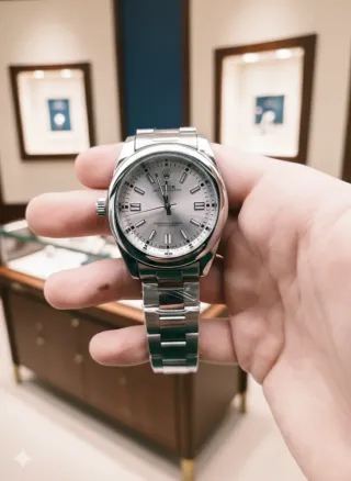 Reloj de pulsera plateado