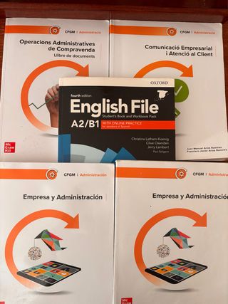 Administrscion CFGM Libros de texto y actividade