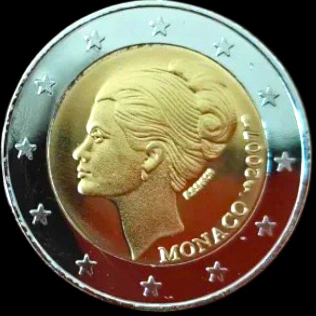 MONACO 2007 GRACE KELLY 2€ EN ESTUCHE DE MADERA