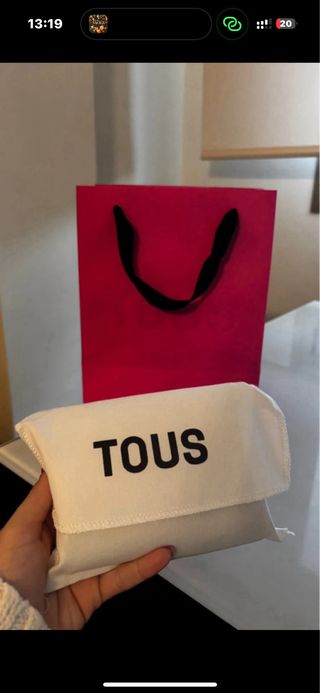 Cartera Tous Beige y Multicolor Nueva