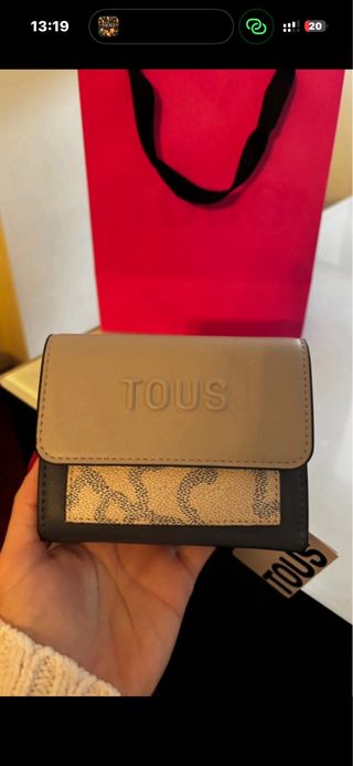 Cartera Tous Beige y Multicolor Nueva