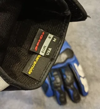 Guantes Moto SPIDI Mujer T. M Negro/Azul