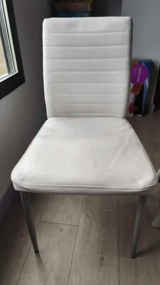 6 Sillas Comedor Cocina Blancas