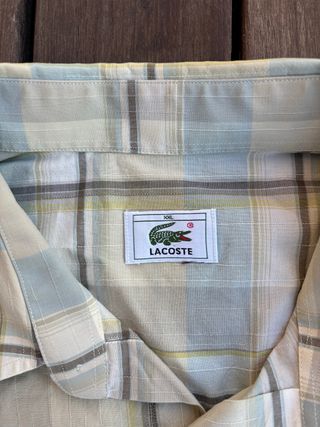Camisa Lacoste Vintage a Cuadros
