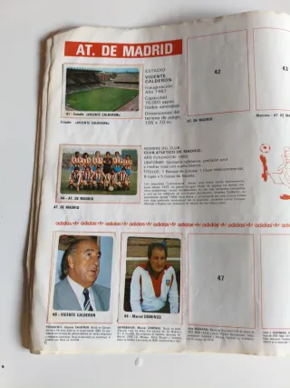 Álbum de cromos Fútbol 80-81