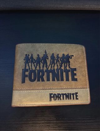 Cartera Fortnite Beige y Marrón