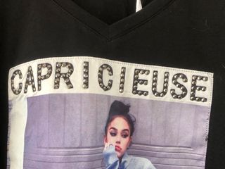 Camiseta negra manga larga mujer Capricieuse