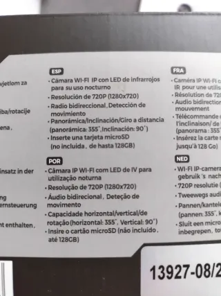 Cámara Vigilancia Denver SHC-150 Wi-Fi
