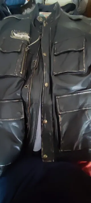 Chaqueta de Piel Redskins Talla L