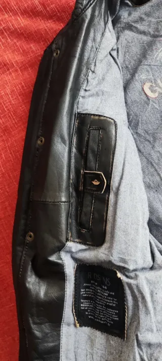 Chaqueta de Piel Redskins Talla L