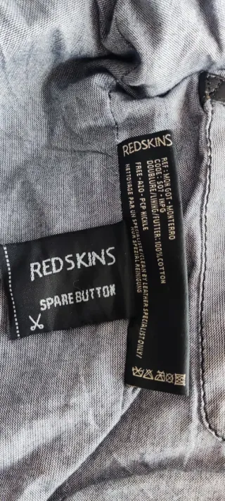 Chaqueta de Piel Redskins Talla L