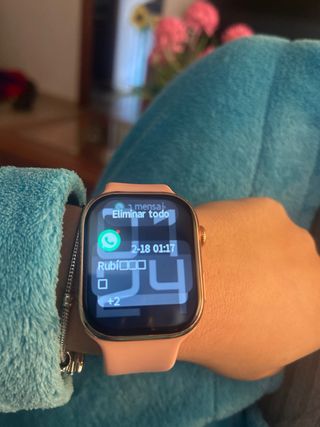 Reloj Digital Dorado y Rosa