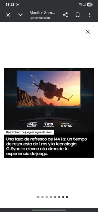 Monitor Samsung Odyssey G7 Negro 4k 144 hz