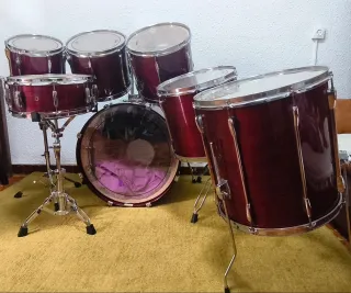 Batería Pearl Export 1990s Roja