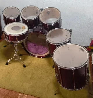 Batería Pearl Export 1990s Roja