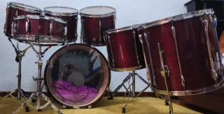 Batería Pearl Export 1990s Roja