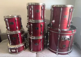 Batería Pearl Export 1990s Roja