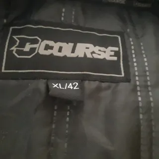 Chaqueta Moto COURSE Negra y Blanca Mujer 5 puesta