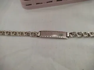 Pulsera Esclava Plata Unisex Grande