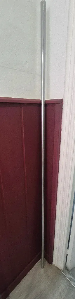 Barra cortina metal plateada