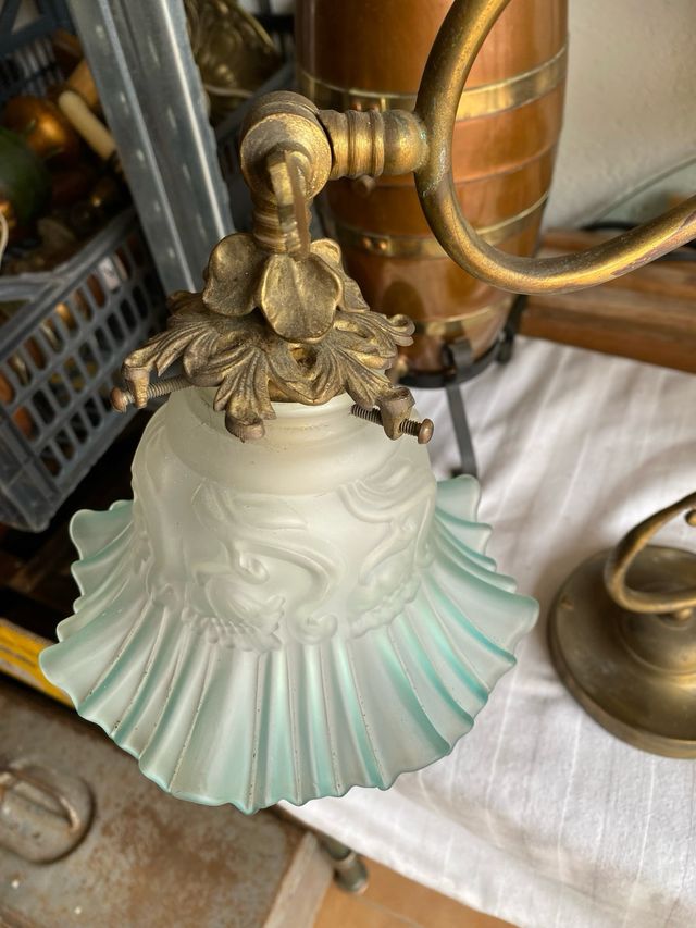 Antigua Lámpara Modernista Aprox. 1900