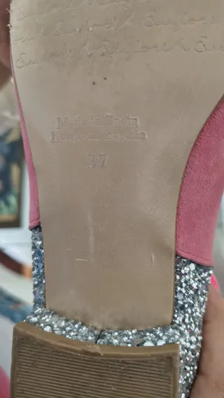 Botines planos con purpurina