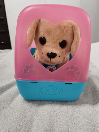Peluche cane Baby Born con trasportino