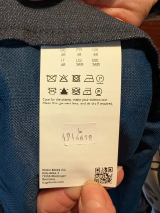 Traje Hugo Boss Azul Hombre